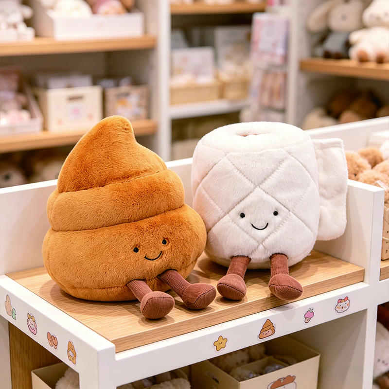Kids Toys Unique - Creative Toilet Paper Poop Plunger Plush