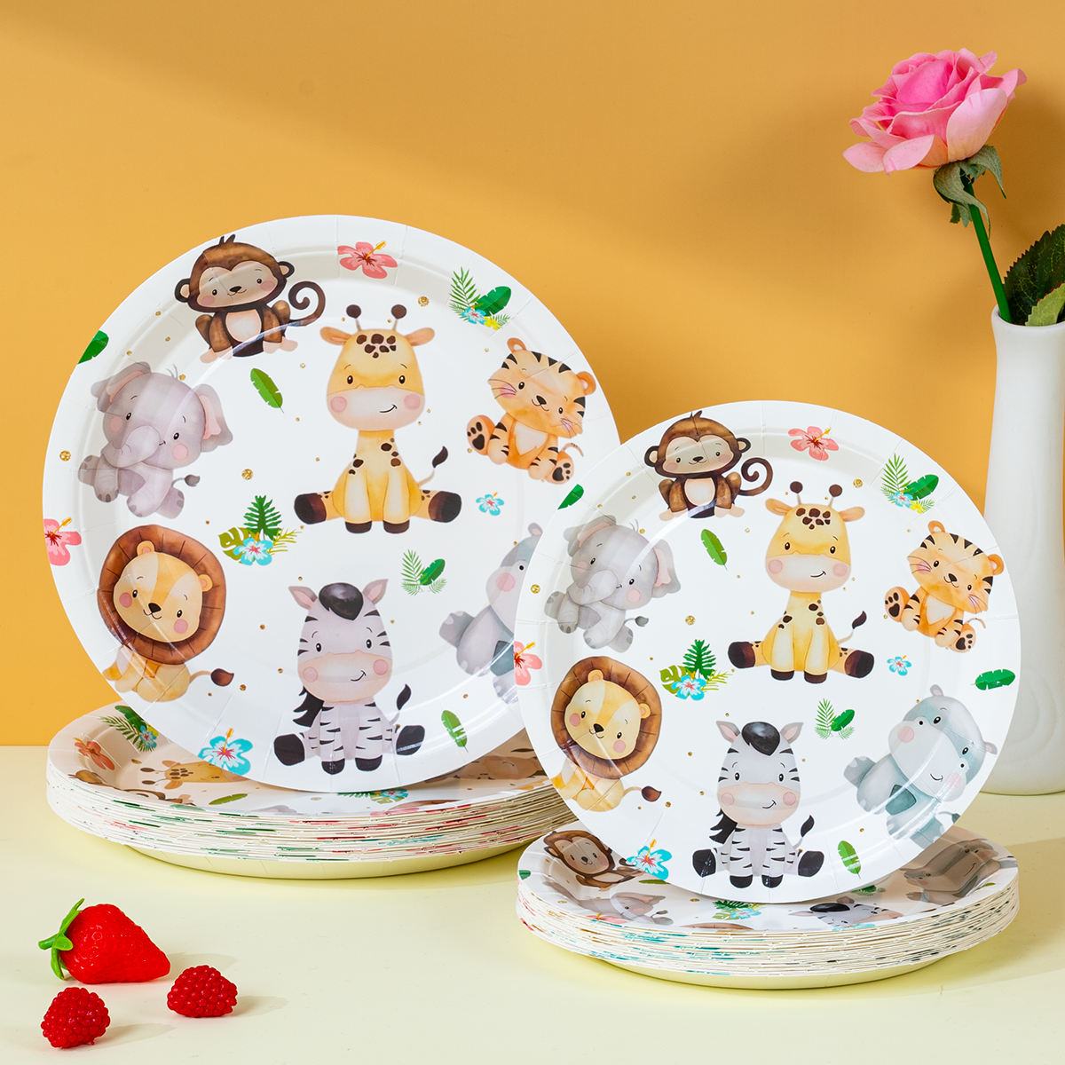 Kids & Toys Expo Saudi Arabia - Jungle Safari Animal Disposable Paper Plates