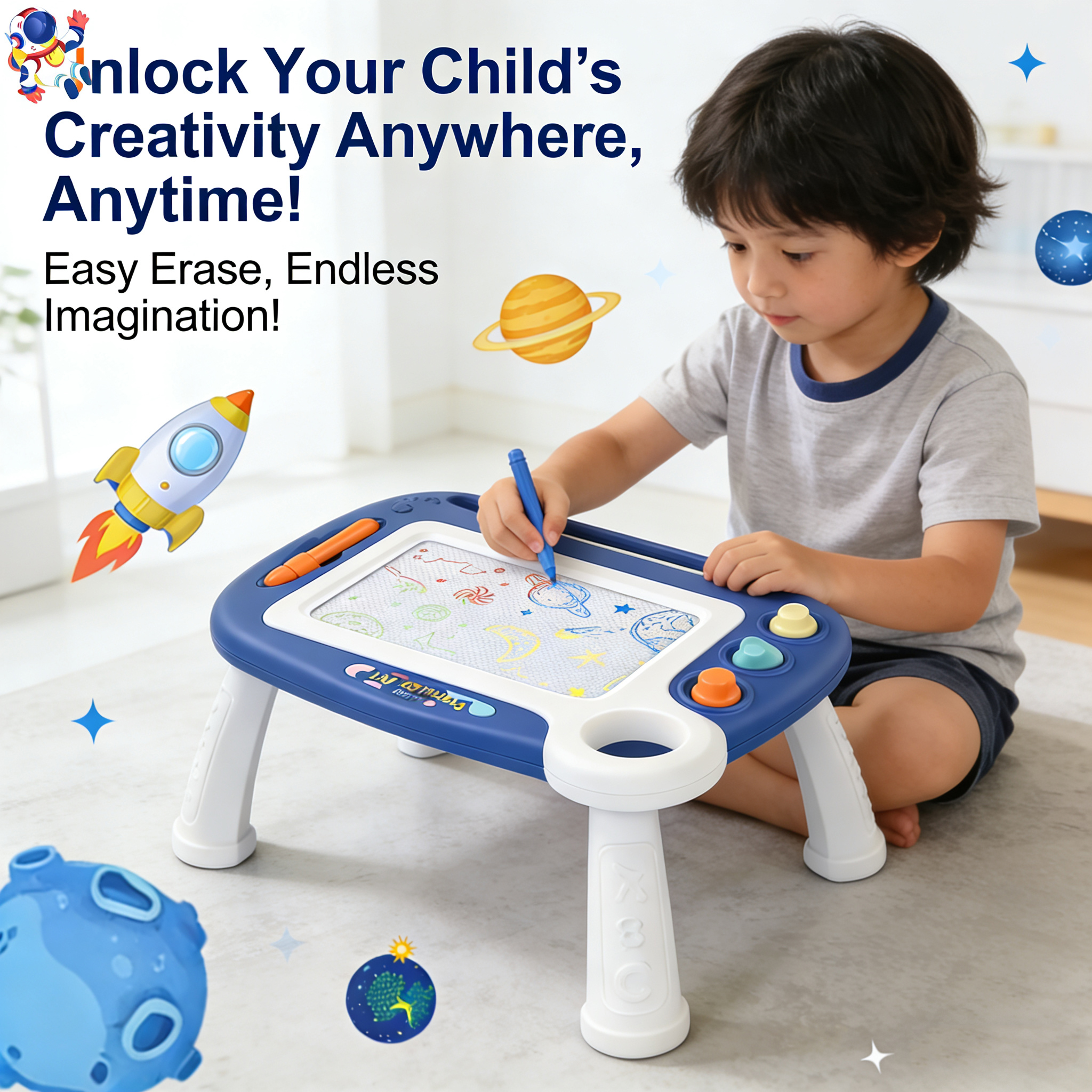 Magnetic Drawing Board - Children's Multifunctional Magnetic Drawing Board with