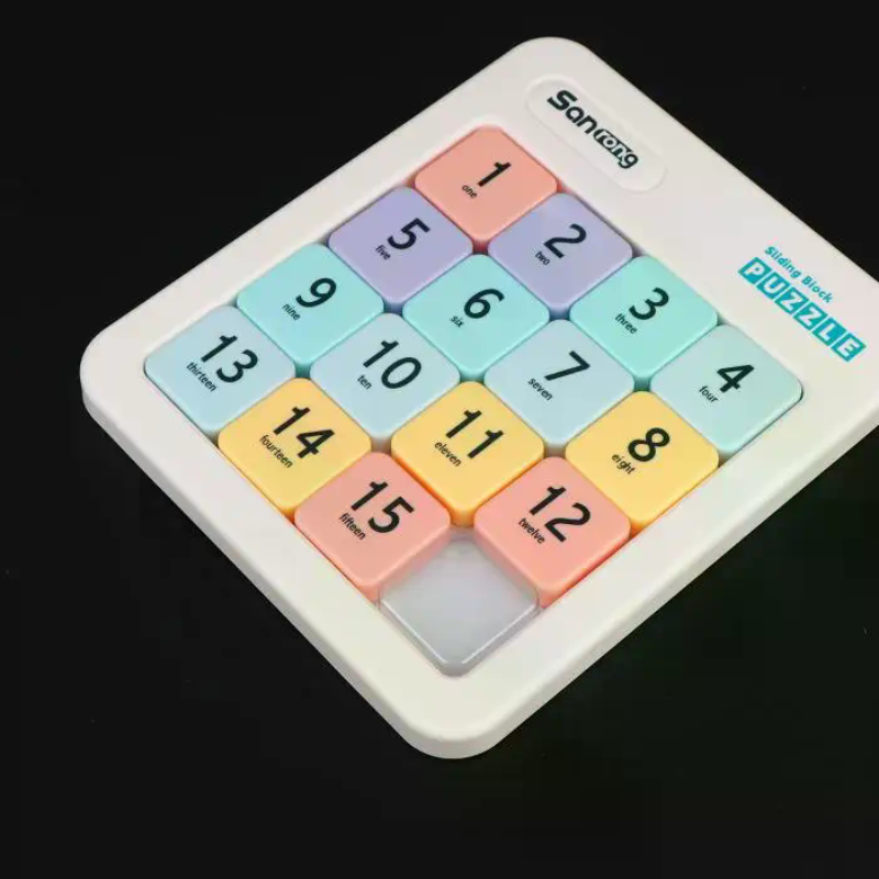 Kids Toys Blocks - Magnetic Number Slide Puzzle 15 Cells