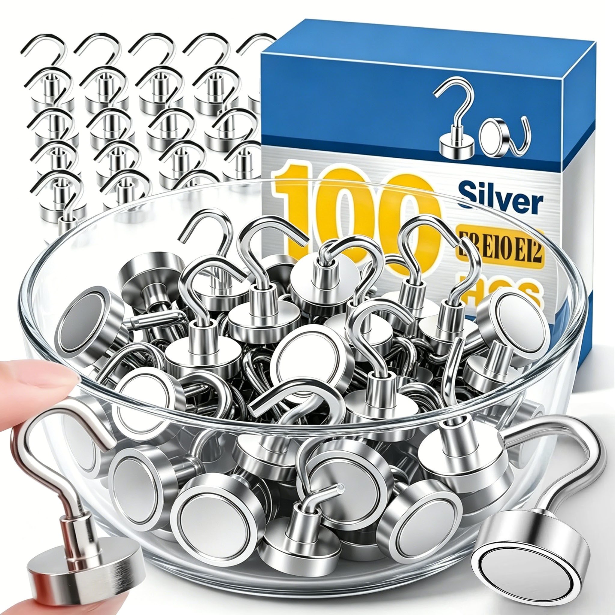 Magnetic Drawing Board - 1-100pcs Metal Strong Magnetic Pushpins Magnets
