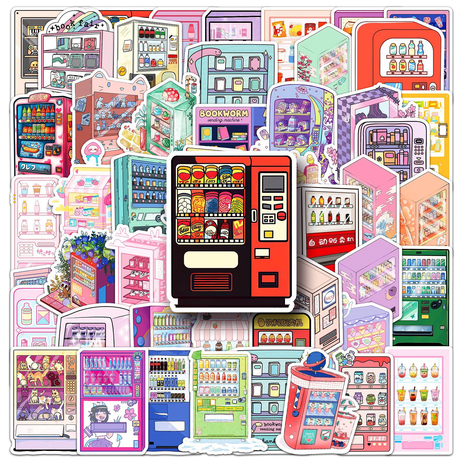50Pcs vending machine graffiti - Kids Toys Vending Machine incelemesi ve fiyatı