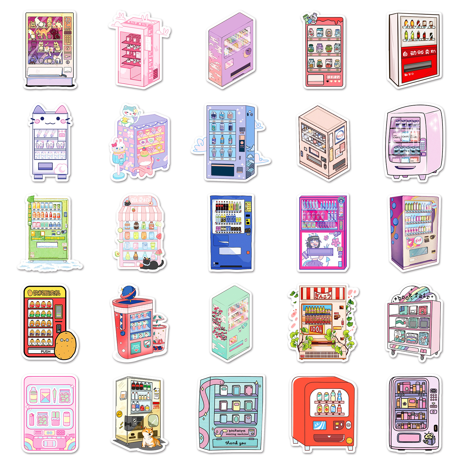 50Pcs vending machine graffiti - Kids Toys Vending Machine incelemesi ve fiyatı
