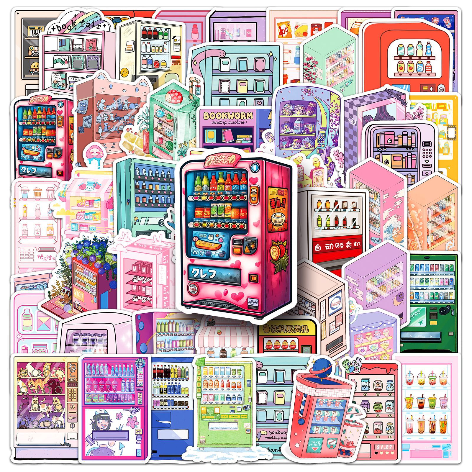 50Pcs vending machine graffiti - Kids Toys Vending Machine incelemesi ve fiyatı