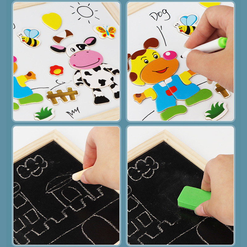 Multifunction Animal Puzzle Pa - Magnetic Drawing Board incelemesi ve fiyatı