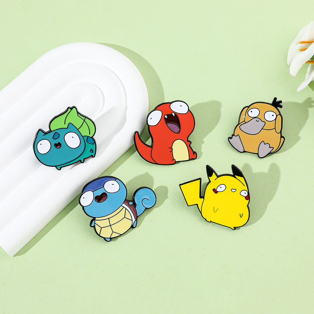 Anime Pokemon Enamel Pin Brooc - Kids Toys Animal incelemesi ve fiyatı