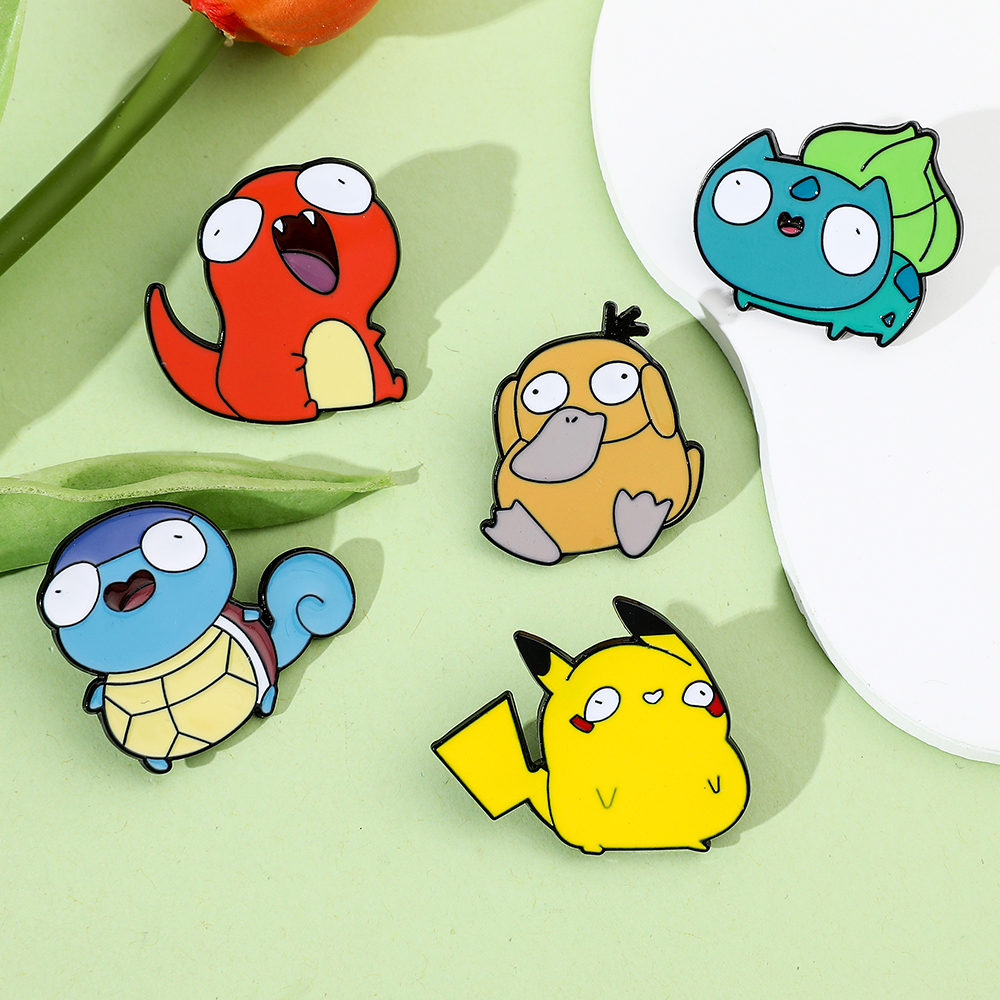 Anime Pokemon Enamel Pin Brooc - Kids Toys Animal incelemesi ve fiyatı