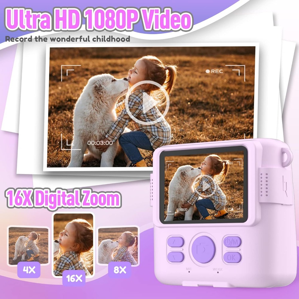 Instant Print Camera for Kids, - Kids Toys Videos incelemesi ve fiyatı