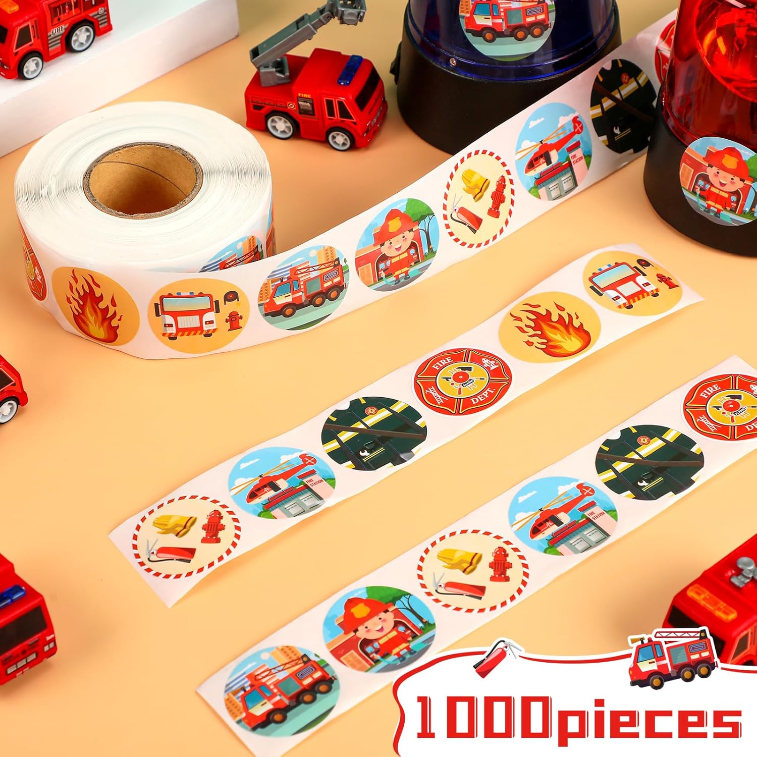 500Pcs Police Stickers Firefig - Kids Toys Names incelemesi ve fiyatı
