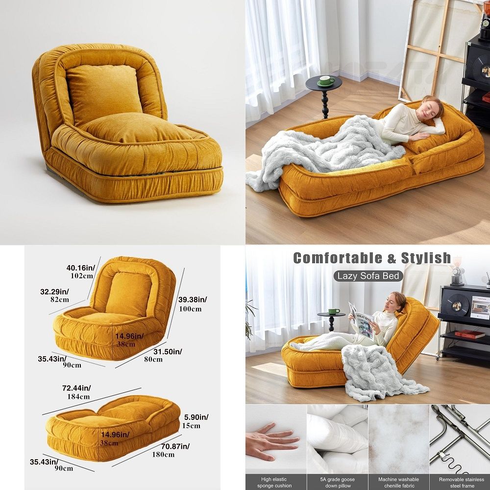 Foldable Lazy Sofa Bed Floor C - Kids & Toys Expo Saudi Arabia incelemesi ve fiyatı