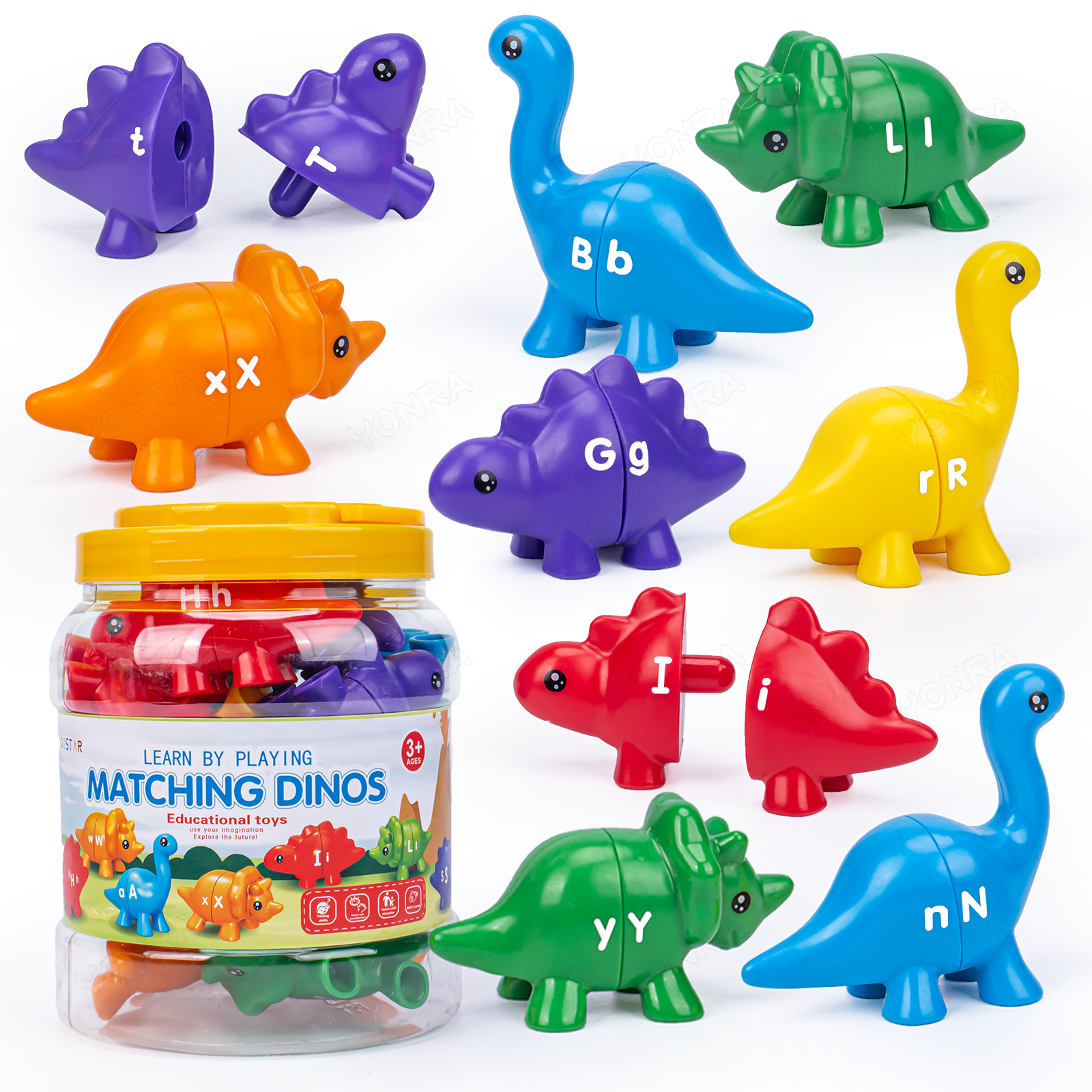 Matching Dinosaur Toy With sto - Kids Toys Videos incelemesi ve fiyatı