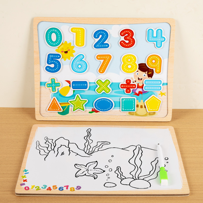 2-In-1 Magnetic Puzzle Board - - Magnetic Drawing Board incelemesi ve fiyatı