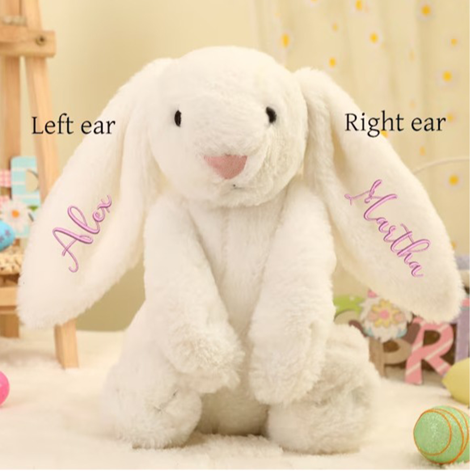 Embroidered Plush Bunny toys P - Kids Toys Names incelemesi ve fiyatı