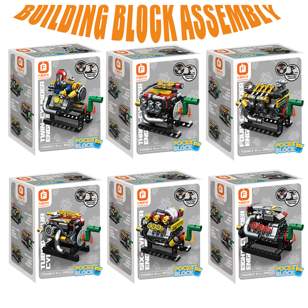 Mini Engine 2/3/4/6/8 Cylinder - Kids Toys Blocks incelemesi ve fiyatı