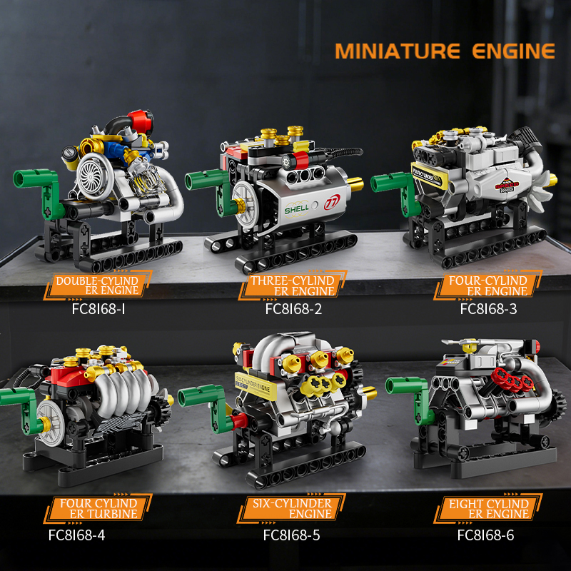 Mini Engine 2/3/4/6/8 Cylinder - Kids Toys Blocks incelemesi ve fiyatı