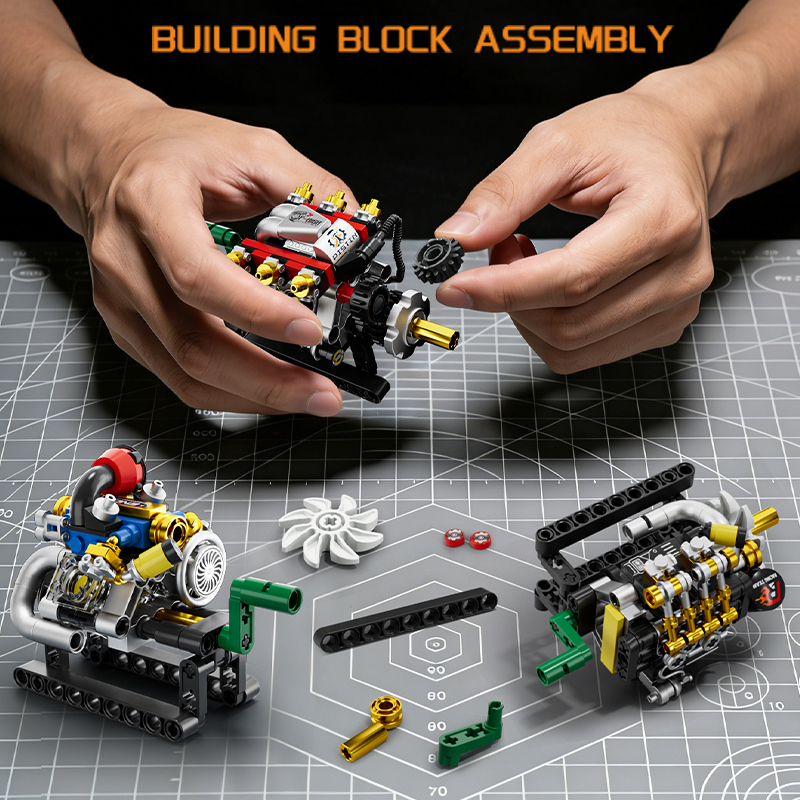 Mini Engine 2/3/4/6/8 Cylinder - Kids Toys Blocks incelemesi ve fiyatı
