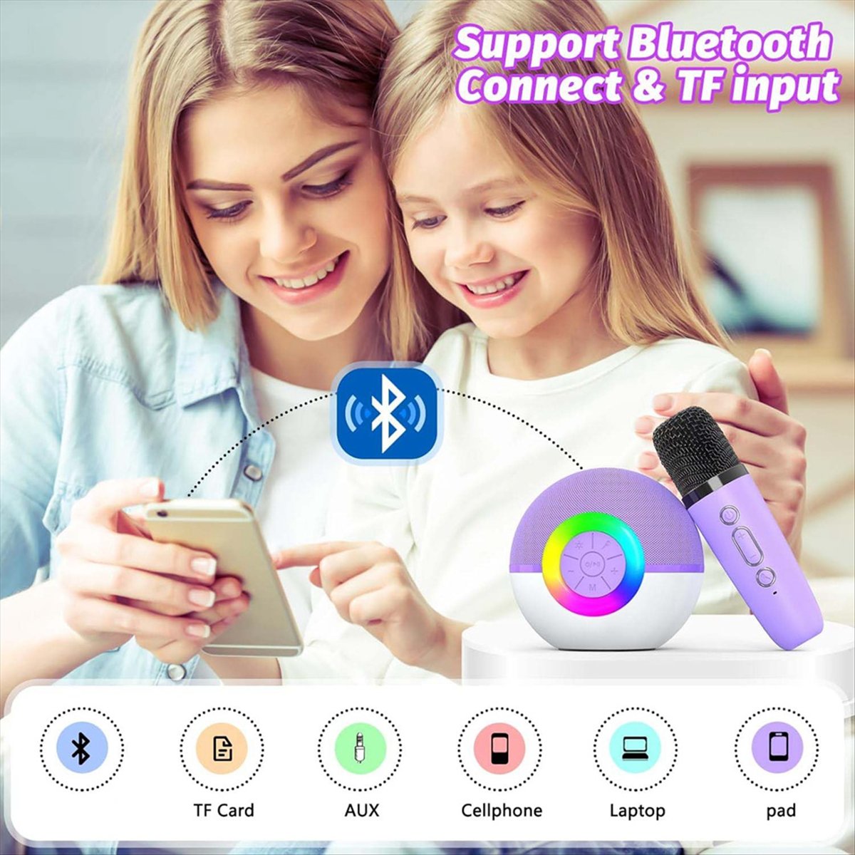 DTC5 Mini Karaoke Machine with - Kids Microphone Karaoke incelemesi ve fiyatı