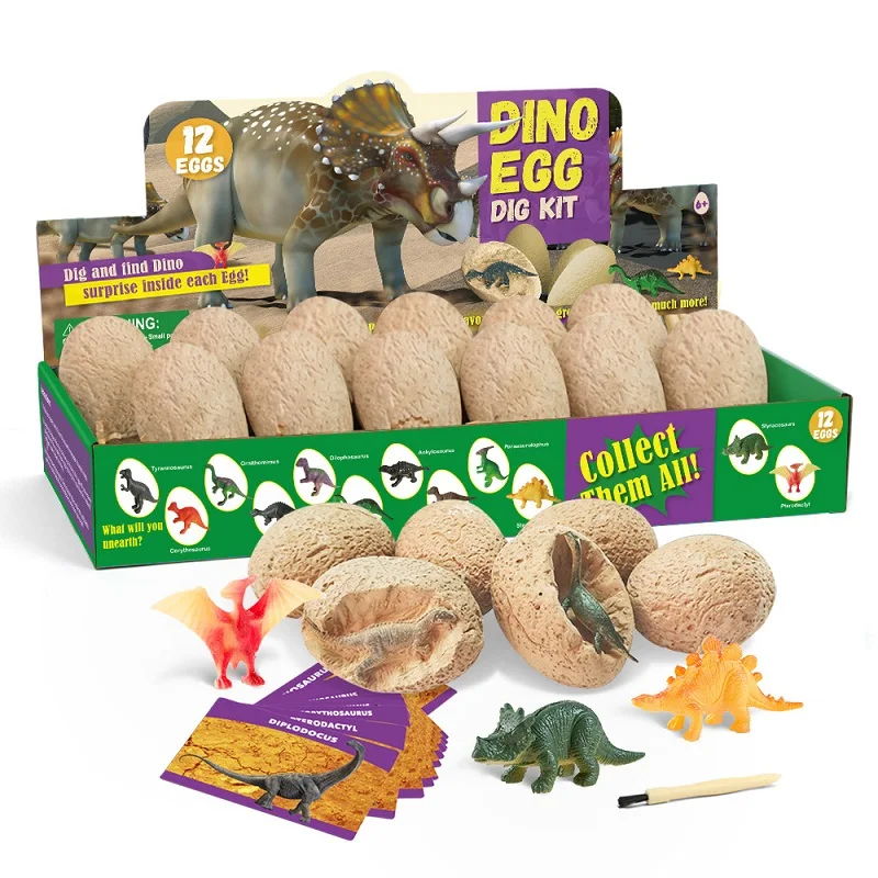 12PCS Archeological Dinosaur E - Kids Toys Videos incelemesi ve fiyatı
