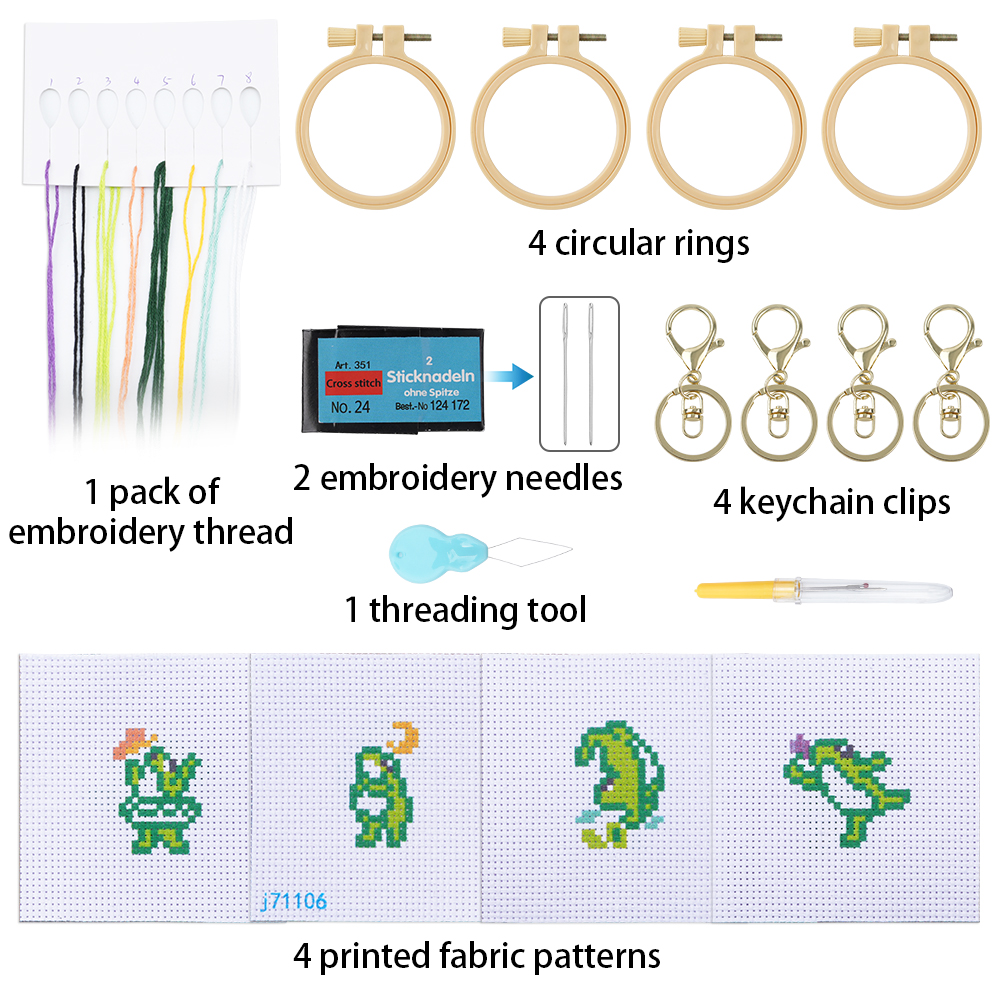 4pcs Embroidery Starter Kit DI - Kids & Toys Expo Saudi Arabia incelemesi ve fiyatı