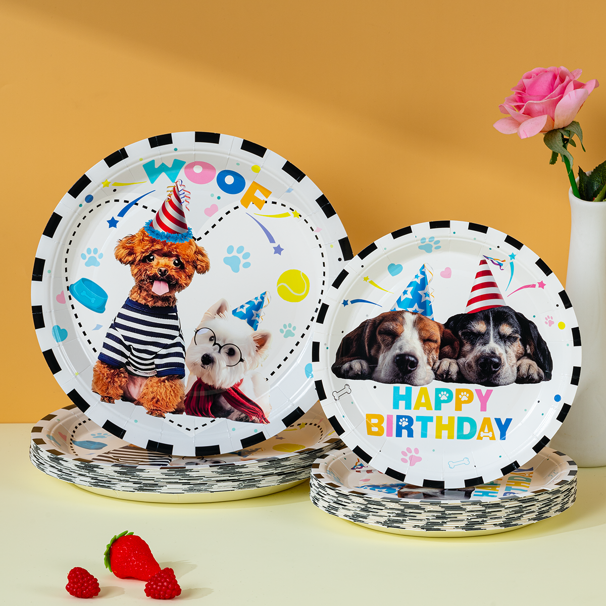 10/25/50pcs Dog Themed Happy B - Kids & Toys Expo Saudi Arabia incelemesi ve fiyatı