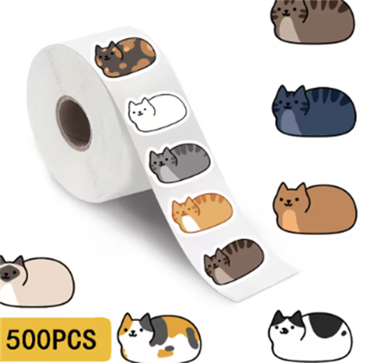 500PCS Cartoon Cat Stickers Dl - Kids Toys Names incelemesi ve fiyatı
