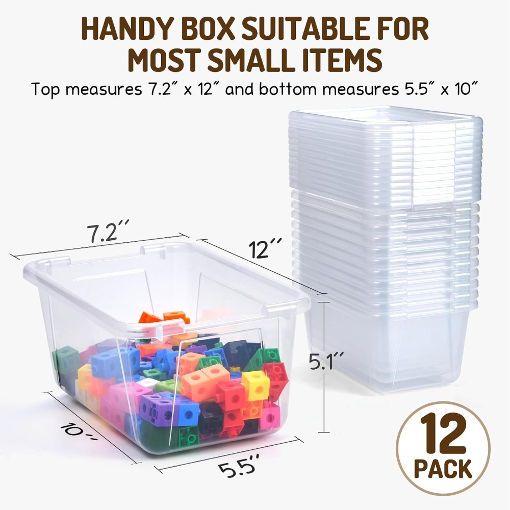 6 Quart Storage Bins with Lids - Kids Toys Blocks incelemesi ve fiyatı