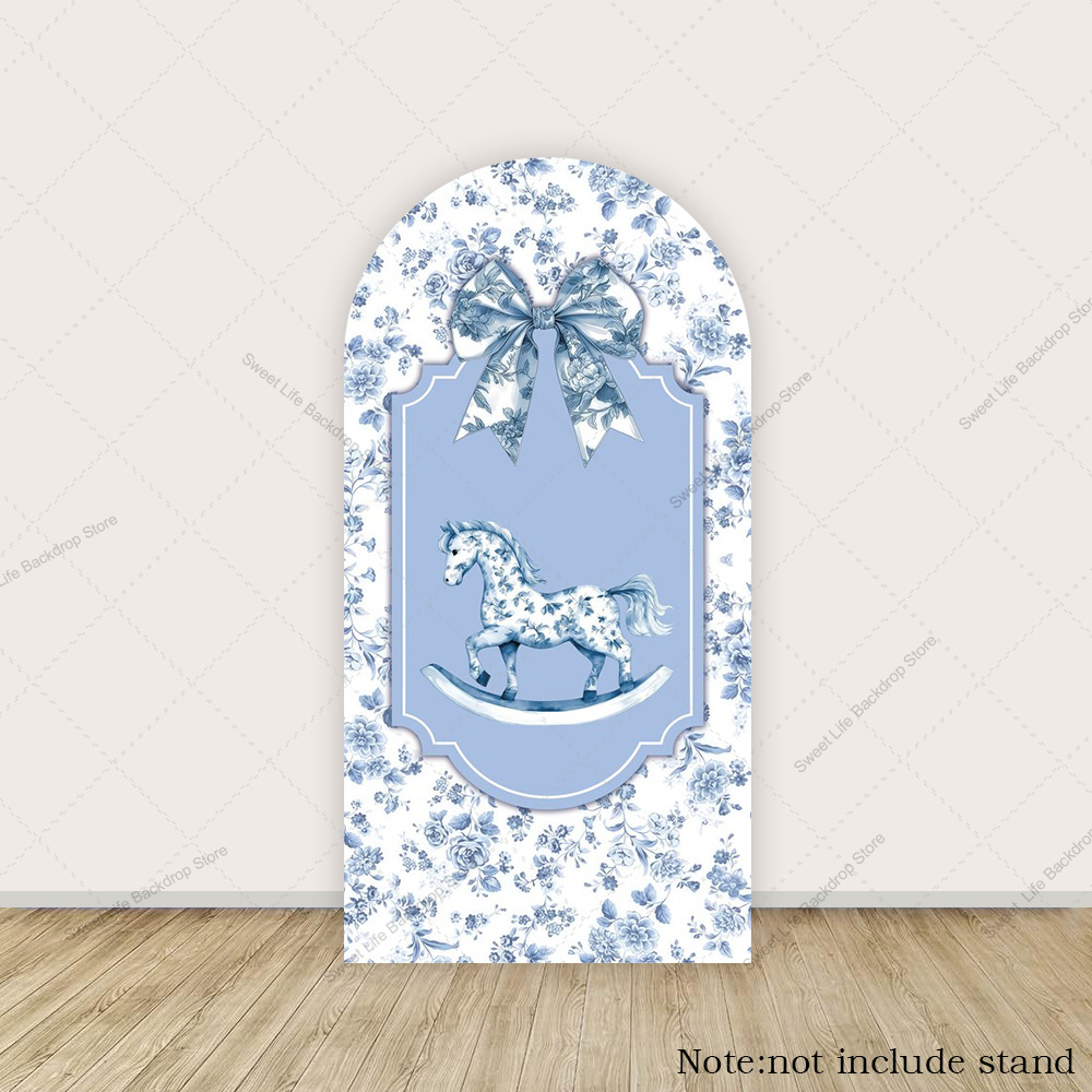 Blue Green Floral Bow Arch Bac - Kids Toys Names incelemesi ve fiyatı