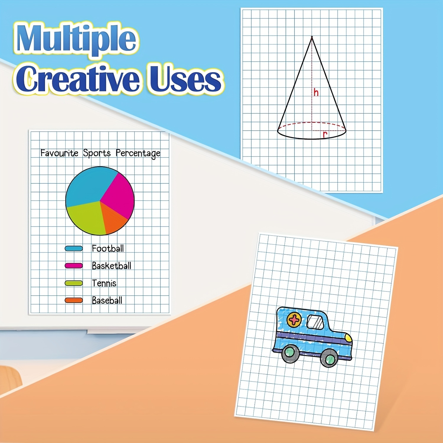 Large Magnetic Grid Writing Bo - Magnetic Drawing Board incelemesi ve fiyatı