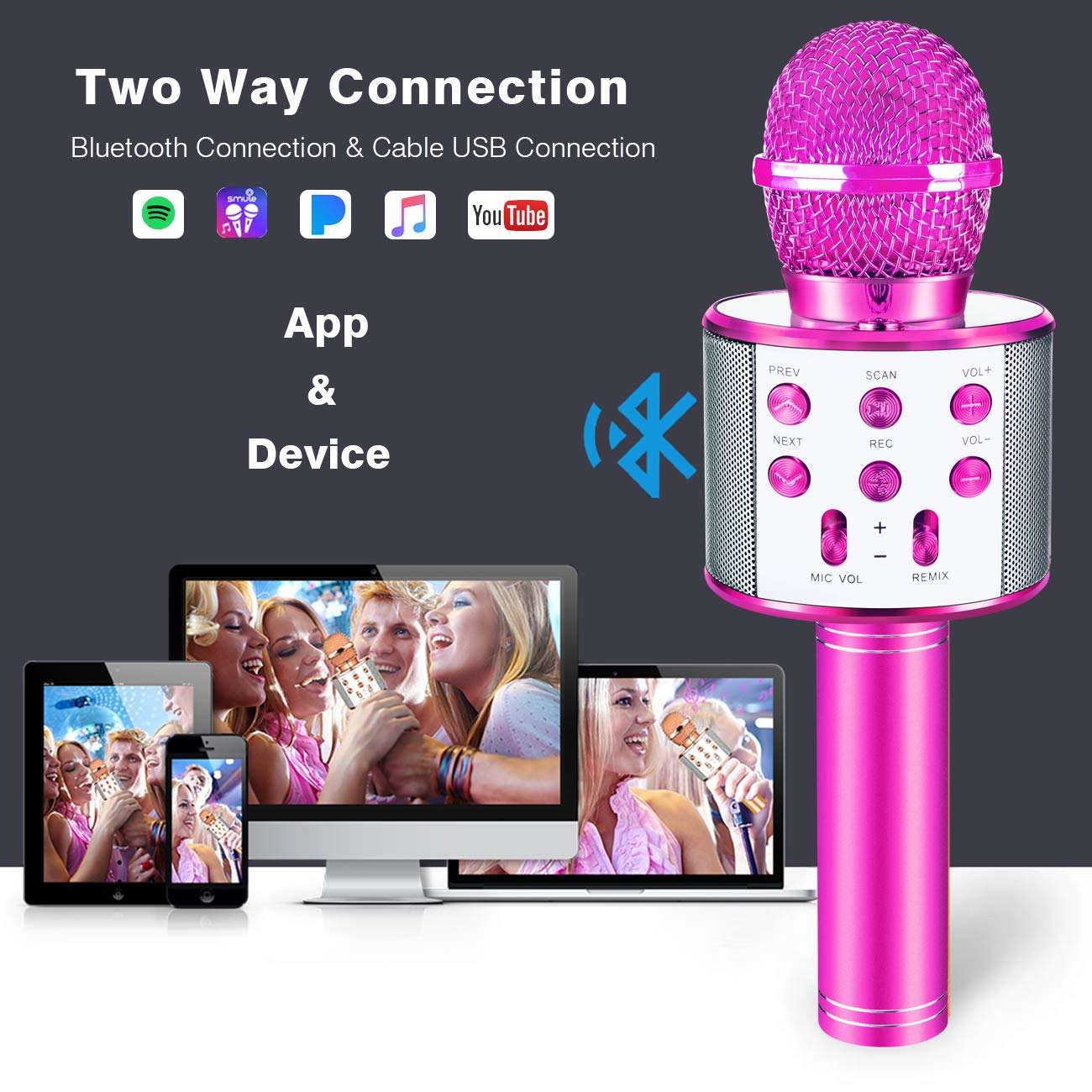 Handheld  Wireless Bluetooth K - Kids Microphone Karaoke incelemesi ve fiyatı