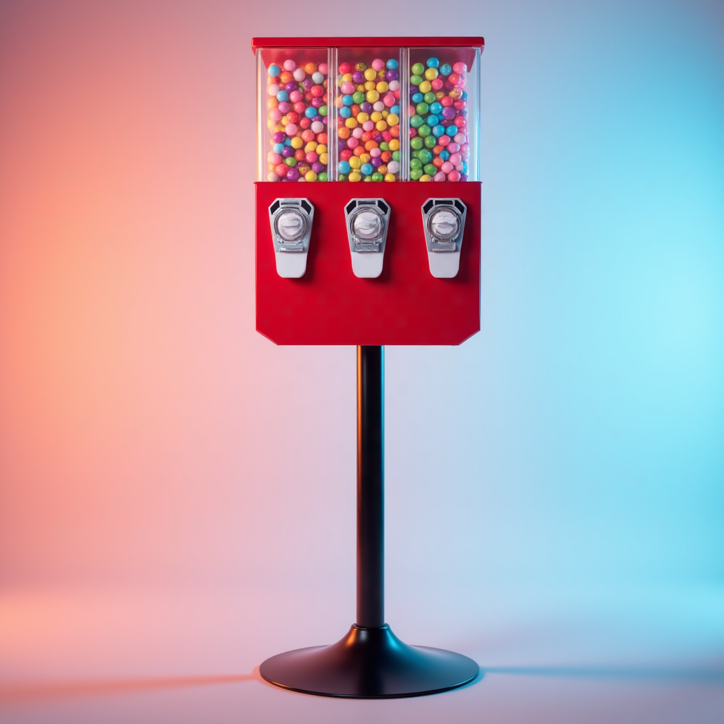 2025 Factory Triple head 3 in  - Kids Toys Vending Machine incelemesi ve fiyatı