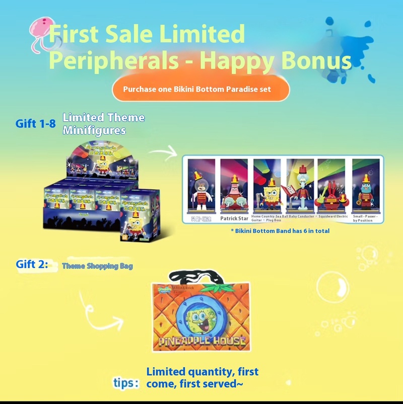 Official Area-X Spongebob Squa - Kids Toys Blocks incelemesi ve fiyatı